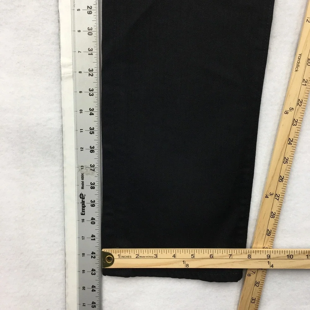 AG Adriano Goldschmied The Everett Slim Straight Black Jeans Mens 34x32 USA Made